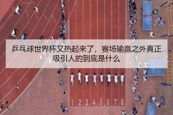乒乓球世界杯又热起来了，赛场输赢之外真正吸引人的到底是什么